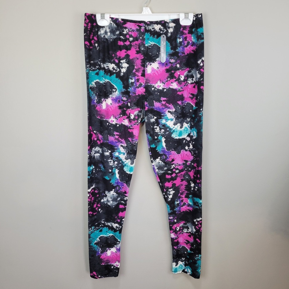 Design USA Tie Dye Polyester Spandex Ankle Leggings‎ Extra Plus Size